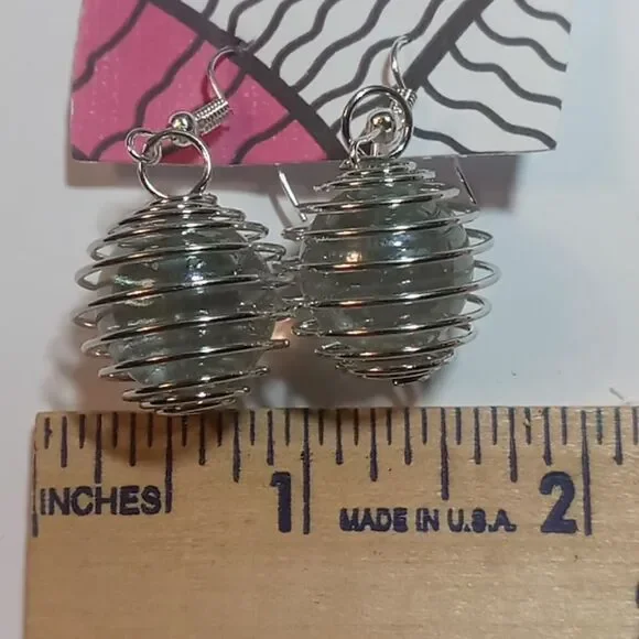 Marble earrings - Picture 2 of 4